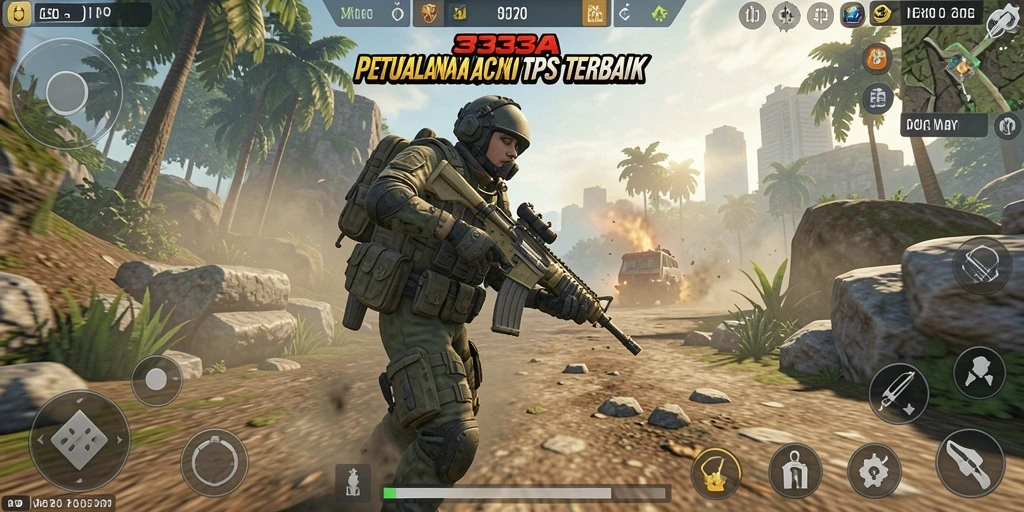 Tampilan menarik dari gameplay 333A yang penuh aksi.