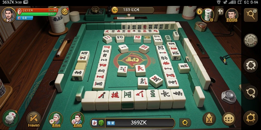Screenshot utama 369ZK menampilkan gameplay seru Mahjong.