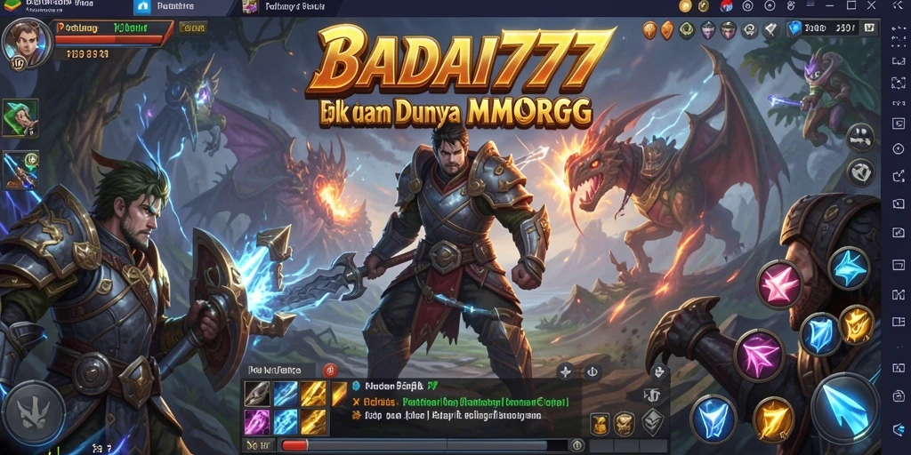 Tampilan seru gameplay <strong>BADAI777</strong> yang melibatkan pertarungan epik.