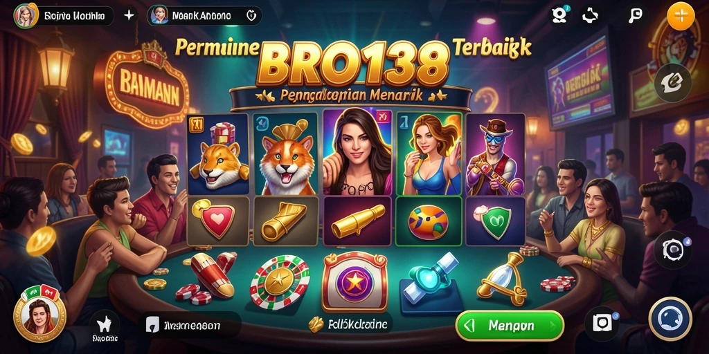 Tampilan screenshot BRO138 menunjukkan pengalaman Kasino yang mendebarkan dan interaktif.