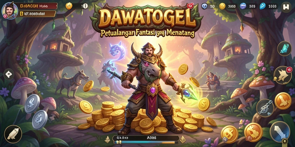 Gameplay mendebarkan di dunia fantasi DAWATOGEL.