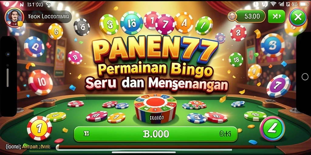 Tampilan gameplay Bingo yang menarik di PANEN77.